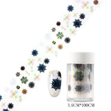 Popxstar 14pcs Nail Foil Holographic  Nail Stickers Transfer Foils Holo Irregular Triangle Nail Art Decal For Manicure