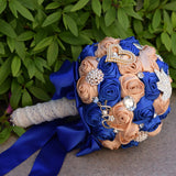 Popxstar Hot artificial wedding bouquets hand made flower crystal bridal wedding bouquets for wedding decoration