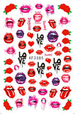 Popxstar Fashion 3D Nail Sticker For Nails Manicure Back Glue Decals Nail Art Stickers for Design Foil Sexy Beauty Girl Decoration Tips