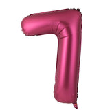 Popxstar 40 Inch Burgundy Foil Balloon Big Number Ballons Digital Baloons Adult Wedding Decoration Birthday Party Wine Red Globos Decor