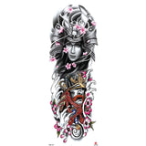 Popxstar New Year's Day Valentine's Day Waterproof Temporary Tattoo Sticker for Men Women Totem Geometric Full Arm Large Size Sleeve Tatoo Fake Tatto Flash Tattoos