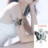 Popxstar Small Men's Tattoos Waterproof Temporary Tattoo Sticker Body Art Love Wave Heartbeat Line Small Size Fake Tatto Flash Tatoo for Girl Women