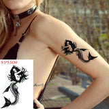 Popxstar Small Men's Tattoos Waterproof Temporary Tattoo Sticker Body Art Love Wave Heartbeat Line Small Size Fake Tatto Flash Tatoo for Girl Women