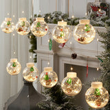 Popxstar LED Curtain String Light Ball Christmas Decoration Christmas and New Year DIY Decorative Light String Christmas Decoration