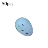Popxstar 50PCS Children Painting Eggs Toys With Rope Gifts Plastic Hanging Easter Crafts Handmade DIY Toys Fun Kids Birthday Gifts