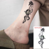 Popxstar Small Men's Tattoos Waterproof Temporary Tattoo Sticker Body Art Love Wave Heartbeat Line Small Size Fake Tatto Flash Tatoo for Girl Women