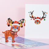 Popxstar 3D Pop UP Santa Cards Marry Christmas Greeting Cards Party Invitations Gifts New Year Greeting Card Anniversary Gifts Postcard
