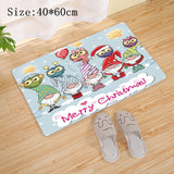 Popxstar Christmas Red Truck Gnome Santa Merry Christmas Mat Outdoor Carpet Christmas Decorations for Home Navidad New Year Gifts