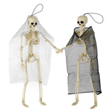2pcs Halloween Terror Skeleton Couples Groom Bride Human Halloween Skeletons Decoration Bride Groom Halloween Party Favors deocr