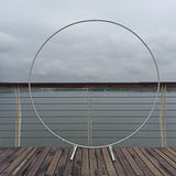 Popxstar New Year's Day Valentine's Day  Iron Circle Wedding Birthday Arch Decoration Background Wrought Props Outdoor Lawn Round Backdrop Wedding Frame Wedding decor