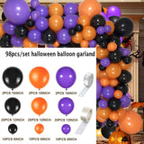 Popxstar Halloween Balloon Garland Arch Kit DIY Spider Halloween Balloons Garland Party Decoration Balloon Halloween Decoration