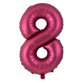 Popxstar 40 Inch Burgundy Foil Balloon Big Number Ballons Digital Baloons Adult Wedding Decoration Birthday Party Wine Red Globos Decor