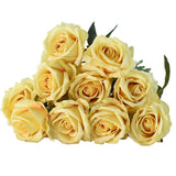 Popxstar 1/2/3Pcs 50cm Artificial Rose Flower Bouquet Red Silk Roses with Stem Flowers for DIY Home Garden Wedding Table Party Decoration