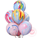 Popxstar Ink Graffiti Color Cloud Latex Balloons Imitation US Thickened 10inch Wedding Birthday Party Festival Decoration Agate Ballon