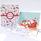 Popxstar 3D Pop UP Santa Cards Marry Christmas Greeting Cards Party Invitations Gifts New Year Greeting Card Anniversary Gifts Postcard