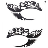 Popxstar 1Pairs Temporary Eye Tattoo Stickers DIY Waterproof Flash Disposable Eyeshadow Eyeliner Face Sticker Halloween Makeup Tool