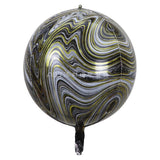 Popxstar New Style 22Inch 4D Agate Color Marble Aluminum Foil Balloons Wedding Birthday Party Decoration Balloon Color Cloud Foil Balloon