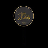 Popxstar 1Set Happy Birthday Cake Toppers Cake Decoration Handmade Butterfly Cupcake Topper For Wedding Birthday Party Baby Shower Baking
