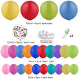 Popxstar 146 Pcs Of Confetti Multicolor Latex Balloon Garland Set Rainbow Party Wedding Birthday Baby Shower Party Decoration Background