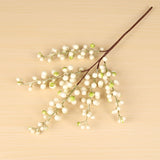 Popxstar 5 Fork Single Red Berry DIY Christmas Decorations For Home Wedding Party Decoration Artificial Flower Berry Fake Flower Branch