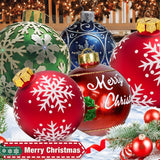 Popxstar  60cm Christmas Balls Christmas Tree Decorations Christmas Gift Xmas Hristmas Decorations for Home Outdoor PVC Inflatable Toys