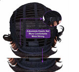 Popxstar Synthetic Hair Women Short Curly African American Wig Machine Made