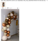 Popxstar 102pcs Doubled Blush Nude Balloon Garland Kit Boho Wedding Decoration Metal Copper Balloon Arch Birthday Party Baby Shower Decor