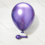 Popxstar 141pcs Macaron Purple Wedding Balloon Garland White Chrome Silver Balloons Arch Kit Valentine's Day Anniversary Birthday Decor