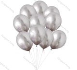 Popxstar 141pcs Macaron Purple Wedding Balloon Garland White Chrome Silver Balloons Arch Kit Valentine's Day Anniversary Birthday Decor