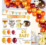 Popxstar Jungle Safari Birthday Party Balloon Garland Arch Kit Animal Balloons for Kids Boys Birthday Party Baby Shower Decorations