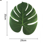 Popxstar 12Pcs Artificial Tropical Palm Leaves for Hawaiian Luau Theme Party Decorations Home Garden Decoration