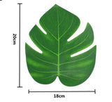 Popxstar 12Pcs Artificial Tropical Palm Leaves for Hawaiian Luau Theme Party Decorations Home Garden Decoration