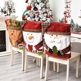 Popxstar Christmas Santa Claus Chair Cover Merry Christmas Decorations for Home Navidad Xmas Decor Gifts Happy New Year