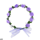 Popxstar 1pc Glowing Garland Hairband LED Light Up Crown Wreath Women Girl Adjustable Birthday Wedding Festival Party Luminous Decoration