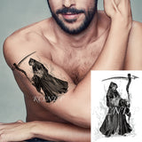 Popxstar teenagers over knee tattoo men small men's tattoos Waterproof Temporary Tattoo Stickers Tribal Totem Fake Tatto Flash Tatoo Body art Back Leg Arm belly big size for Women Men girl