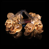 Popxstar 150cm 10LED Halloween LED String Lights Portable Pumpkin Ghost Skeletons Lights for Home Bar Halloween Party Decor Supplies