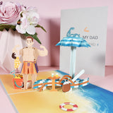 Popxstar 3D Pop UP Happy Birthday Greeting Cards Invitation Card Happy Mother's Father's Day Love Mom Dad Rose Flower Thank You Gift Card