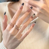 Popxstar Spring Centerpiece Ideas Short Square Acrylic Nails Spring Dip Nails 24pcs Rhinestone Design Fake Nails Shiny Bridal Women Lady Party Nail DIy Decorations Press On Nail Tips False Nail Patch