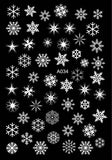 Popxstar 3D Nail Art Sticker Decoration Shadow Moon DIY Sticker Decals Tips Manicure Design Constellation Stars Adhesive Sticker for Nail