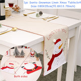 Popxstar New Year Latest Santa Claus Gnome Dolls Table Runner Natal Noel Deco Christmas Decorations for Home Xmas Navidad Gifts