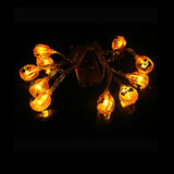 Popxstar 150cm 10LED Halloween LED String Lights Portable Pumpkin Ghost Skeletons Lights for Home Bar Halloween Party Decor Supplies