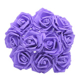 Popxstar 25Pcs 8cm PE Foam Rose Head Artificial Rose Flower Bouquet For Home Wedding Birthday Party Table Decor Valentines Day Gift Craft
