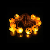 Popxstar 150cm 10LED Halloween LED String Lights Portable Pumpkin Ghost Skeletons Lights for Home Bar Halloween Party Decor Supplies