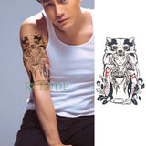 Popxstar teenagers over knee tattoo men small men's tattoos Waterproof Temporary Tattoo Stickers Tribal Totem Fake Tatto Flash Tatoo Body art Back Leg Arm belly big size for Women Men girl