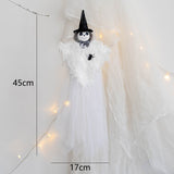 Popxstar 1pcs Halloween Hanging Ghost Decorations Pumpkin Ghost Straw Windsock Pendant for Outdoor Indoor Bar Party Background Decoration