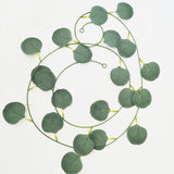 Popxstar Artificial Eucalyptus Leaves Vines Eucalyptus Garland 6' Long Faux Silk RATTAN for Wedding Backdrop Arch Home Room Garden Decor