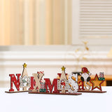 Popxstar Christmas Decorations for Home Snowman Wooden Ornaments Navidad Xmas Tree Decor Natural Wooden Crafts New Year Hanging Gift