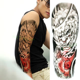 Popxstar Teenagers over Knee Tattoo Men Small Men's Tattoos Waterproof Temporary Tattoo Sticker Anubis Ancient Egypt Dog Roma Clock Eye Full Arm Fake Tatto Flash Tatoo Sleeve for Men Women
