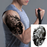 Popxstar teenagers over knee tattoo men small men's tattoos Waterproof Temporary Tattoo Stickers Tribal Totem Fake Tatto Flash Tatoo Body art Back Leg Arm belly big size for Women Men girl