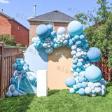 Popxstar Matte Metal Balloon Balloon Garland Arch Kit Birthday Party Decor Silver Latex Baby Shower Wedding Balloons Decoration Supplies